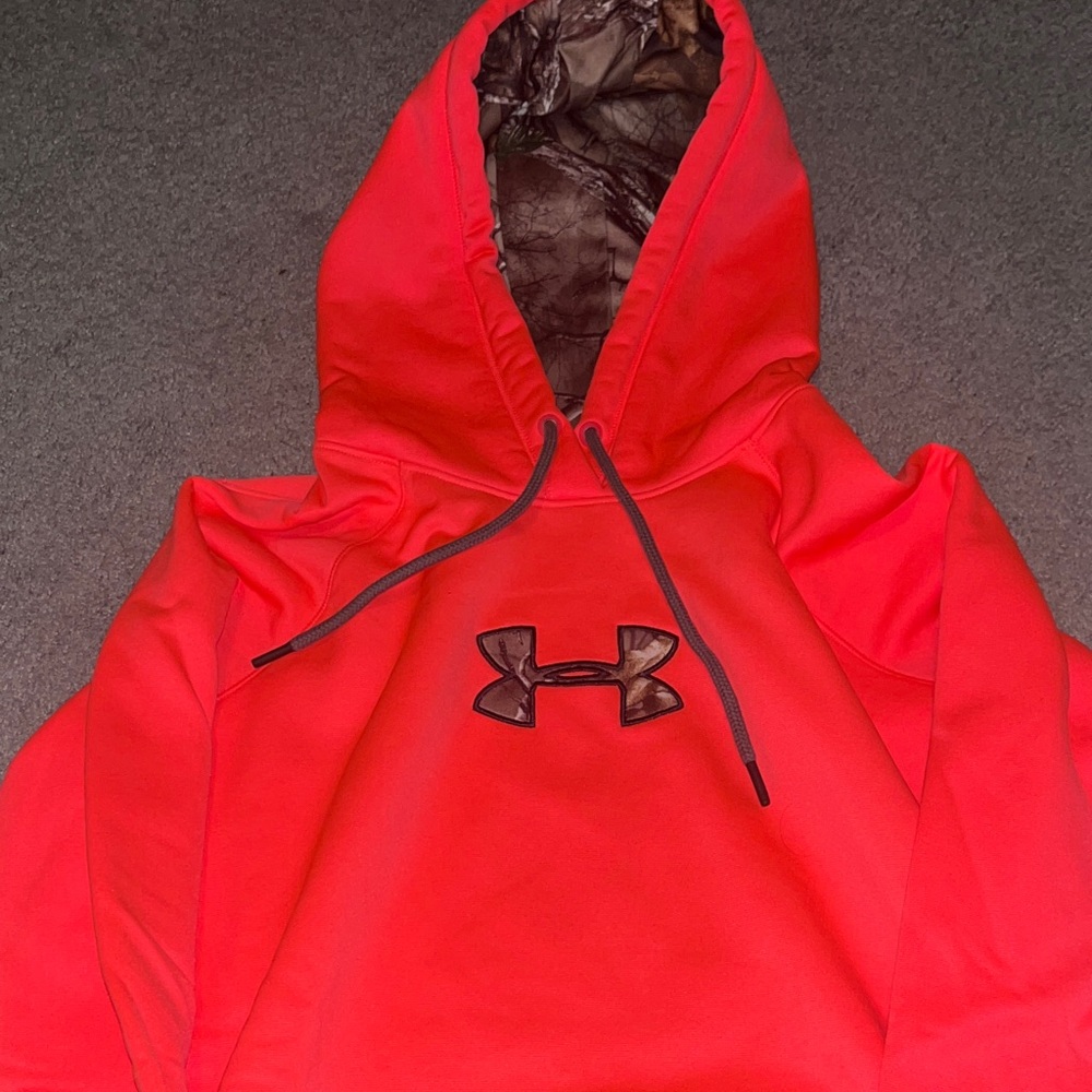 Under Armour Vibrant Red Hoodie with Logo